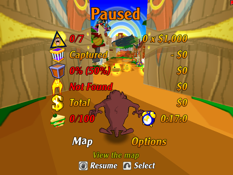 Taz: Wanted screenshot 4 for Xbox